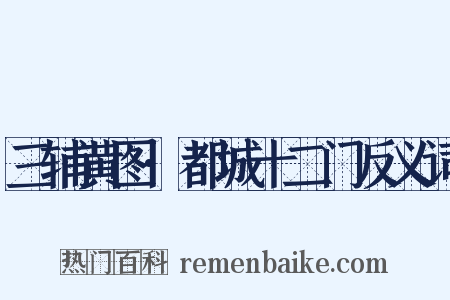 三辅黄图·都城十二门反义词是什么意思的图片